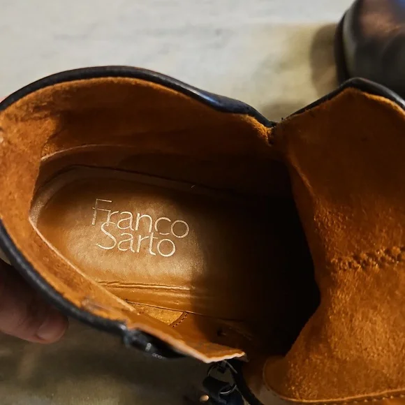 Franco Sarto Hyla Bootie in Black Leather - Picture 6 of 9